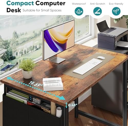 OLIXIS Small Computer Desk, 31 Inch Gaming Desks for Home Office