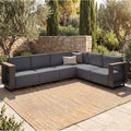 LazySunsets Patio Furniture Set with 10'' Ultra-Thick Cushions