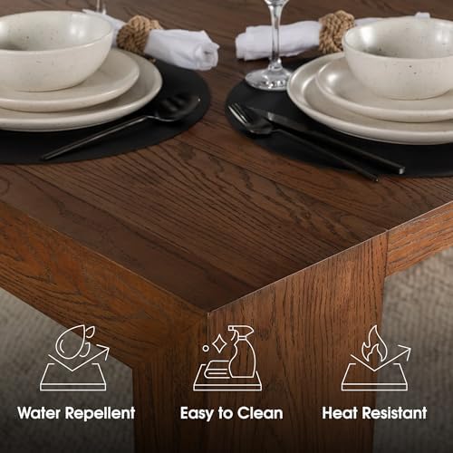 Transformer Table Solid Wood Extendable Dining Table, Brown