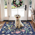 Washable 2x3 Area Rug for Entryway: Easy-Clean Carpet with Non-Slip Backing for Bedroom Kitchen Stain-Resistant Durable Low Pile Floor Mat – Perfect for High-Traffic Areas with Pets (2x3/Purple)