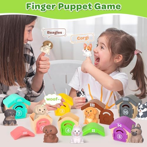 Letapapa Toddler Toys for 1-3 Year Old, Montessori Toys Themed Dog for Baby