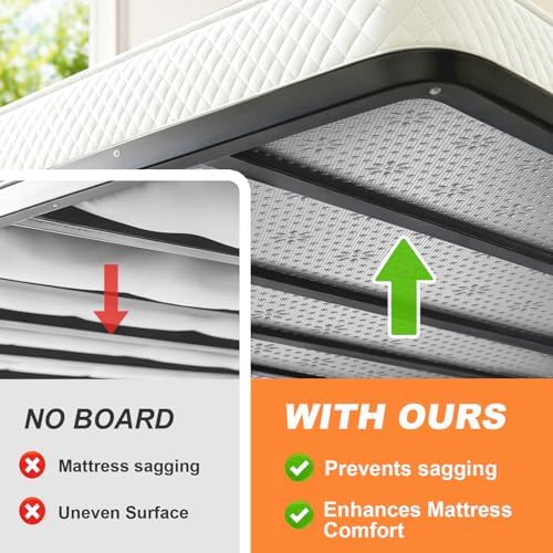 LAVEVE Heavy Duty Bunkie Board Twin 2-Pack 38'' x 75'', Anti-Slip Bed Slat