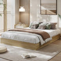 GarveeHome Wood Platform Bed Frame, Queen Bed Frame Without Headboard