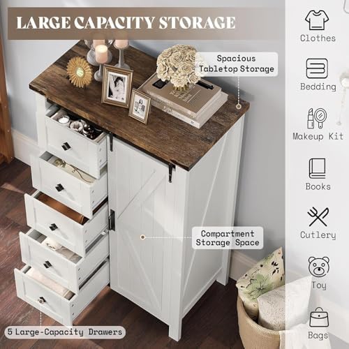 AMERLIFE 3-Piece White Bedroom Set with 3-Drawer Dresser & 2 Nightstands