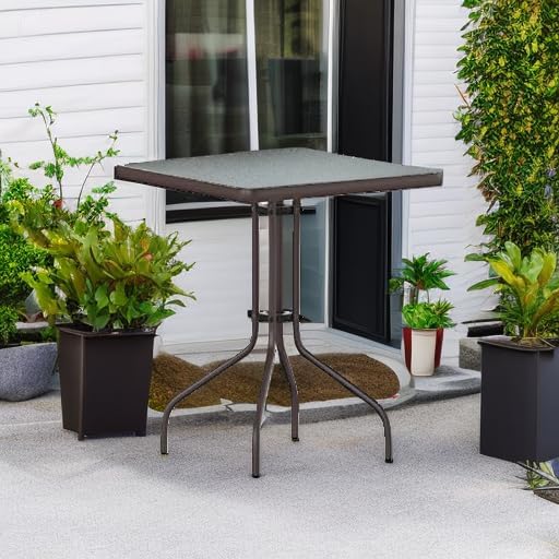 Flash Furniture Metal Square Table