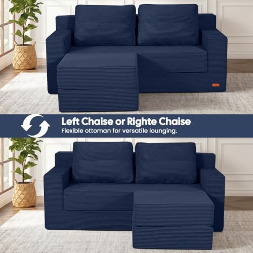 COMAX Futon Sofa Bed, Convertible Sofa Bed, Folding Boneless Couches