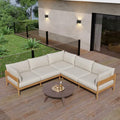 Acanva Vento Outdoor Patio Furniture Set, 5 Seats