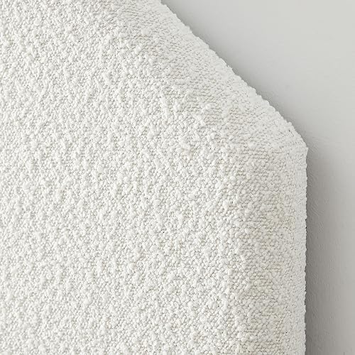 DormCo Tavira Allure® Boucle Dorm Headboard with Legs - Cream White