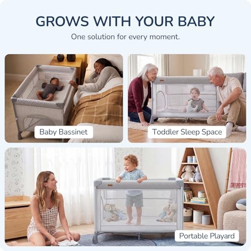 Portable Playard Bedside Crib Sleeper