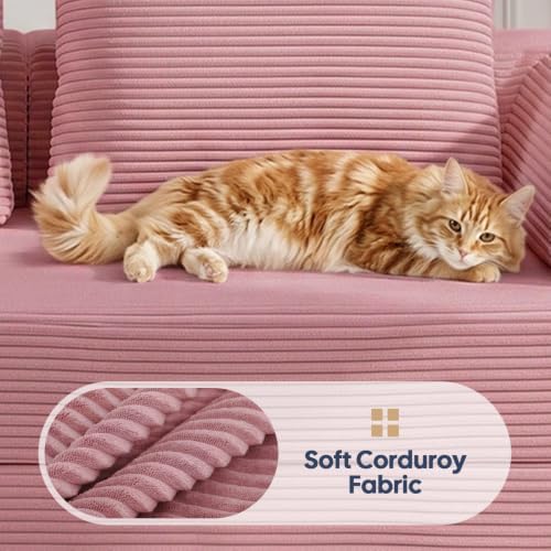 COMAX Convertible Futon Sofa Bed, 59" Folding Boneless Loveseat Small Couch