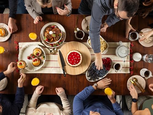 Transformer Table Solid Wood Extendable Dining Table, Red Oak