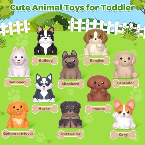 Letapapa Toddler Toys for 1-3 Year Old, Montessori Toys Themed Dog for Baby