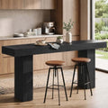 Tribesigns 71-Inch Extra Long Bar Table, Narrow Bar Height Table, Black