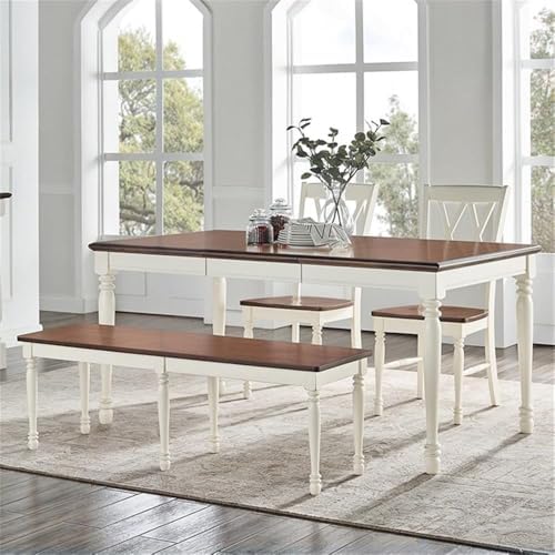 Crosley Furniture Shelby 4-Piece Dining Set, Chairs & Bench