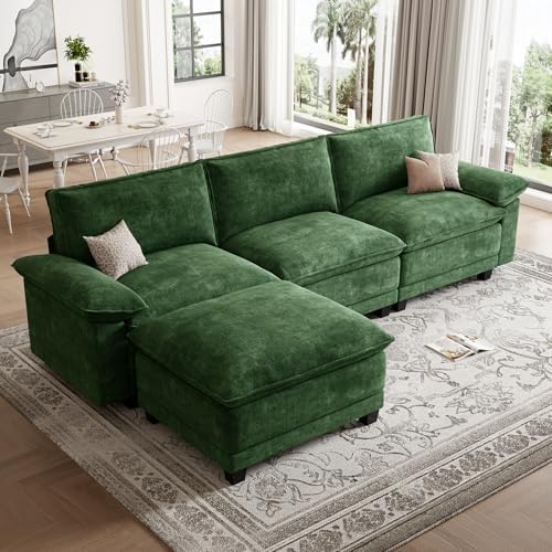 108" Modular Sectional Couch, L Shaped Cloud Sofa for Living Room