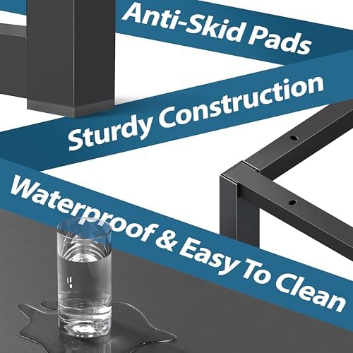 SHW Mission 40-Inch Home Office Computer Desk, Black