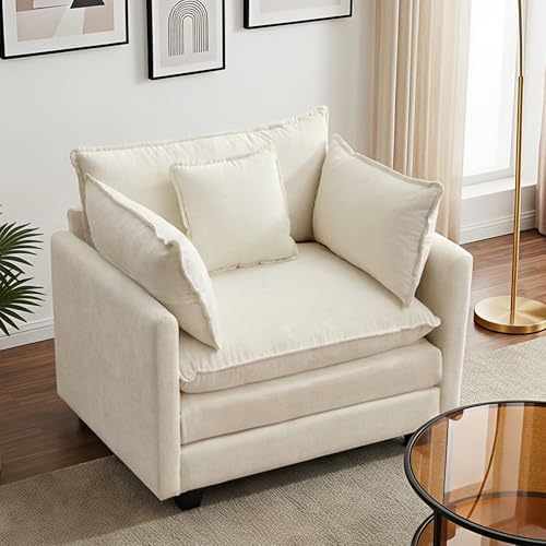 42" Modular Sectional Sofa, Cloud Couch Single-Seat Accent Chair