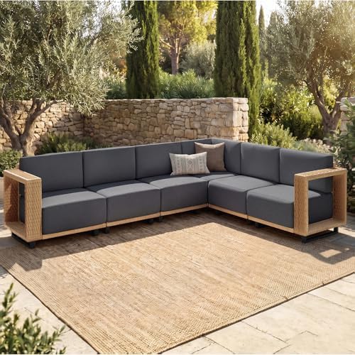 LazySunsets Patio Furniture Set with 10'' Ultra-Thick Cushions