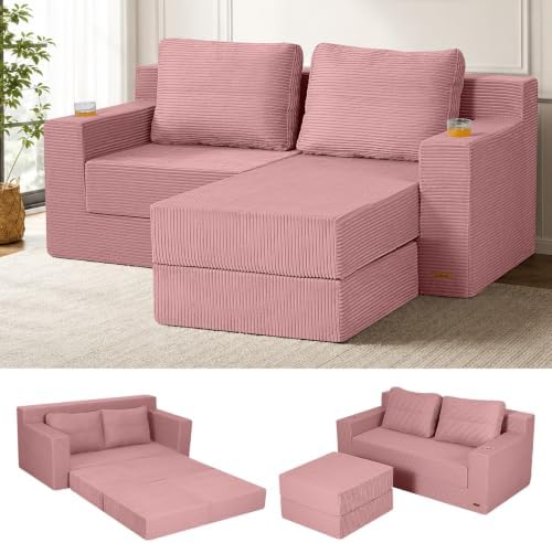 COMAX Futon Sofa Bed, Convertible Sofa Bed, Folding Boneless Couches