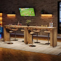Tribesigns 55.12-Inch Long Bar Table, Modern Counter Height Pub Table