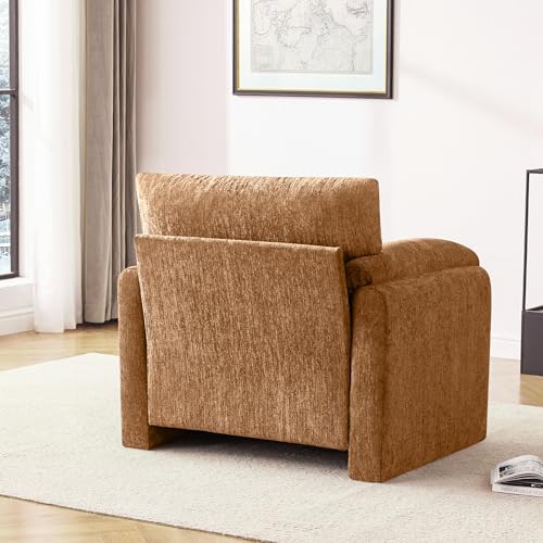 Howjoe Accent Chair for Living Room, Oversized Armchair, Rustic Broning