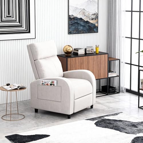 Homall Recliner Chair, Recliner Sofa Fabric for Adults, Beige Recliners