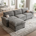 108" Modular Sectional Couch, L Shaped Cloud Sofa for Living Room