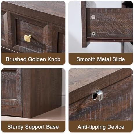 Dresser and Nightstand Sets 4 Piece for Bedroom Set Furniture