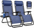 NEWBULIG Zero Gravity Chairs Set of 2, Folding Lounge Recliner Chair