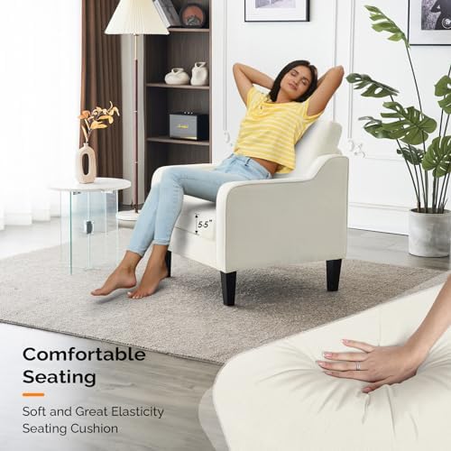VINGLI Accent Chairs Set of 2, Modern Traditional Armchair for Living Room