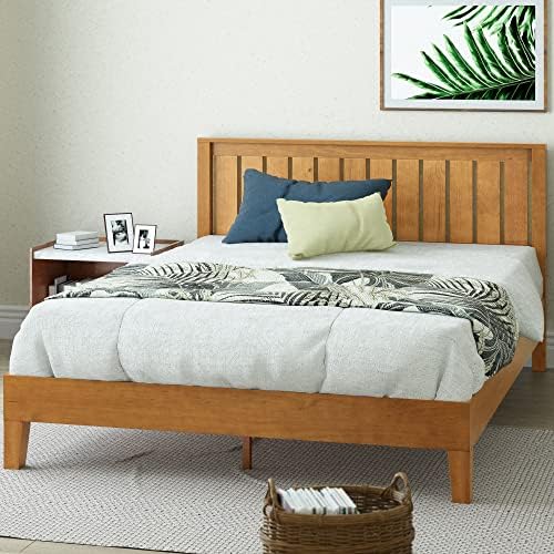 Zinus Alexis Deluxe Wood Platform Bed Frame with Headboard, Full