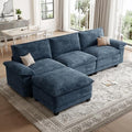 108" Modular Sectional Couch, L Shaped Cloud Sofa for Living Room