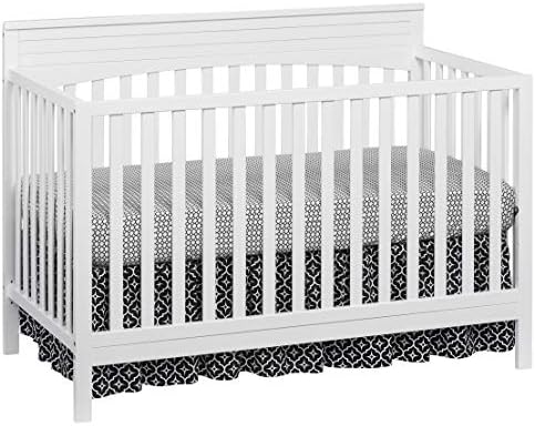 Oxford Baby Harper 4-in-1 Convertible Crib, Snow White, GreenGuard Gold Certified