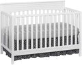 Oxford Baby Harper 4-in-1 Convertible Crib, Snow White, GreenGuard Gold Certified