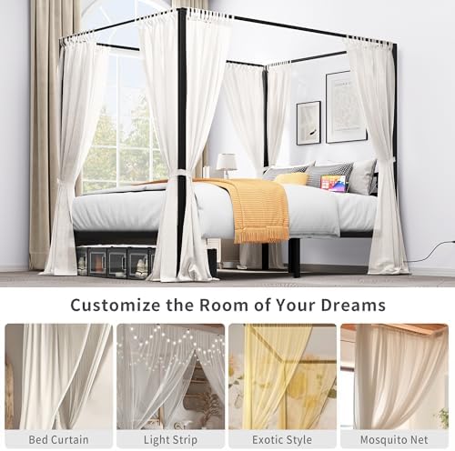 YITAHOME Queen Size Canopy Bed