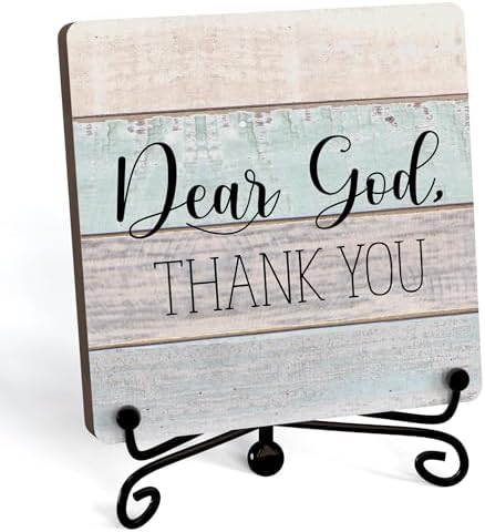 Home Decor, Farmhouse Shelf Decor For Living Room, Boho Aesthetic Table Decorations, Christian Gifts For Women Men, Entryway Tv Stand Fireplace Mantle Coffee Table Decoration (god-22)