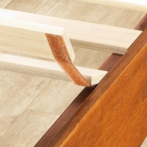 Mellow Naturalista Grand - 12 Inch Solid Wood Platform Bed with Wooden Slats - No Box Spring Needed - King (Cherry)