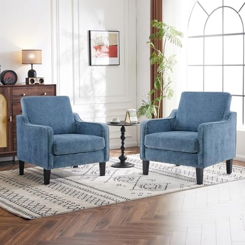 VINGLI Accent Chairs Set of 2, Modern Traditional Armchair for Living Room