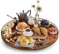 AMH 21-Inch Walnut-Finish Wooden Lazy Susan Organizer for Dining Table