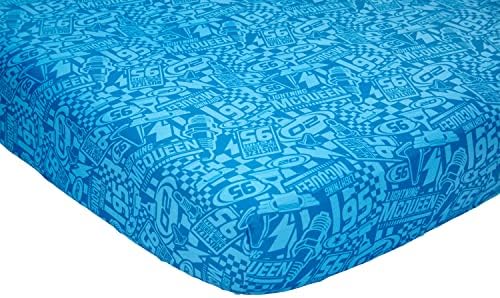 Disney Cars Rusteze Racing Team 4 Piece Toddler Bedding Set, Blue/Red/Yellow/White