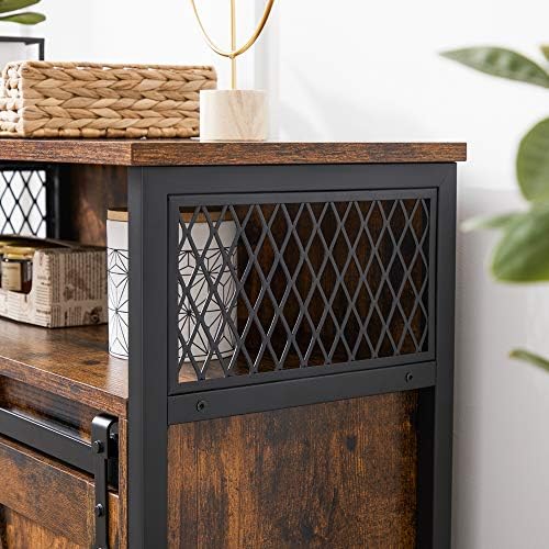 VASAGLE Buffet Cabinet, Coffee Bar with 1 Sliding Barn Door