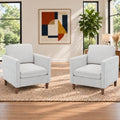 Accent Chair Set of 2, Living Room Chairs, Chenille Reading Armchair