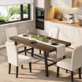 Garvee 55" Industrial Kitchen Table, Apartment Dining Table, Brown