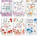 Redbaker 6 Pcs Christian Kitchen Towels, Floral Religious Dish Towel, Bible Absorbent Farmhouse Decorative Fast Drying Tea Dishcloth with Hanging Loop for Kitchen Bathroom Home Housewarming Gift