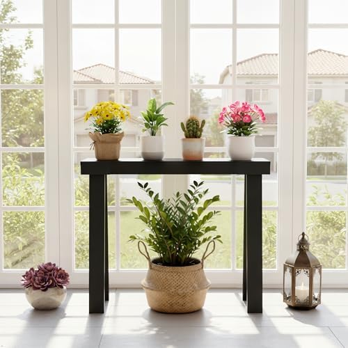 Plank+Beam Classic Console Table, 36 Inch, Black