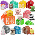 Farm Animal Toys for Toddler 1-3 Year Old, Montessori Toy Gift for Boy Girl