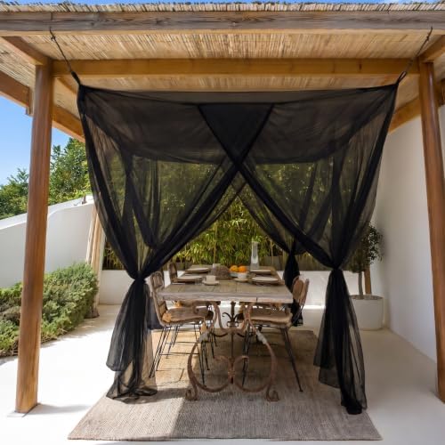 Canopy Bed Curtains for Full Queen King Size Bed, Mosquito Net for Bed