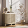 BELLEZE Anton Sideboard Buffet Cabinet - Travertine Greige