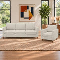 Kingfun Couch Set for Living Room, 3 Seater Chenille Sofa and Armchair