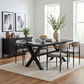 COLAMY Mid Century Modern Dining Chairs Set of 4, Upholstered Kitchen Room Chairs with 3" High-Resilience Cushion, Sturdy Metal Legs and Ergonomic Curved Backrest for Home Office, Grey